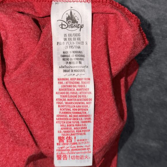 Disney Unisex XXL Red Christmas Holiday Mickey Minnie Merry Tee Shirt - Picture 5 of 7